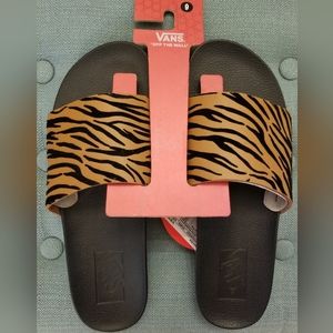 Vans Tiger Print Slides